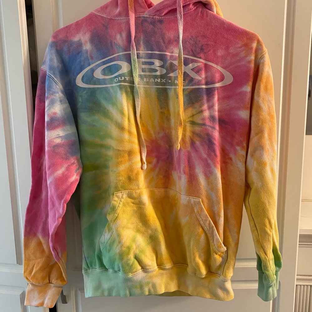 Colortone Pink Tie-Dye Hoodie